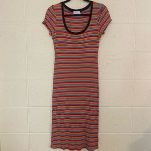Urban Outfitters Striped Midi Dress